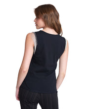 top with rhinestone details